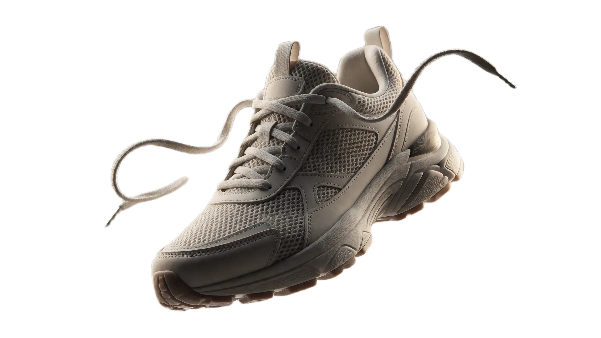 Freigestelltes Sneaker mit transparentem Hintergrund